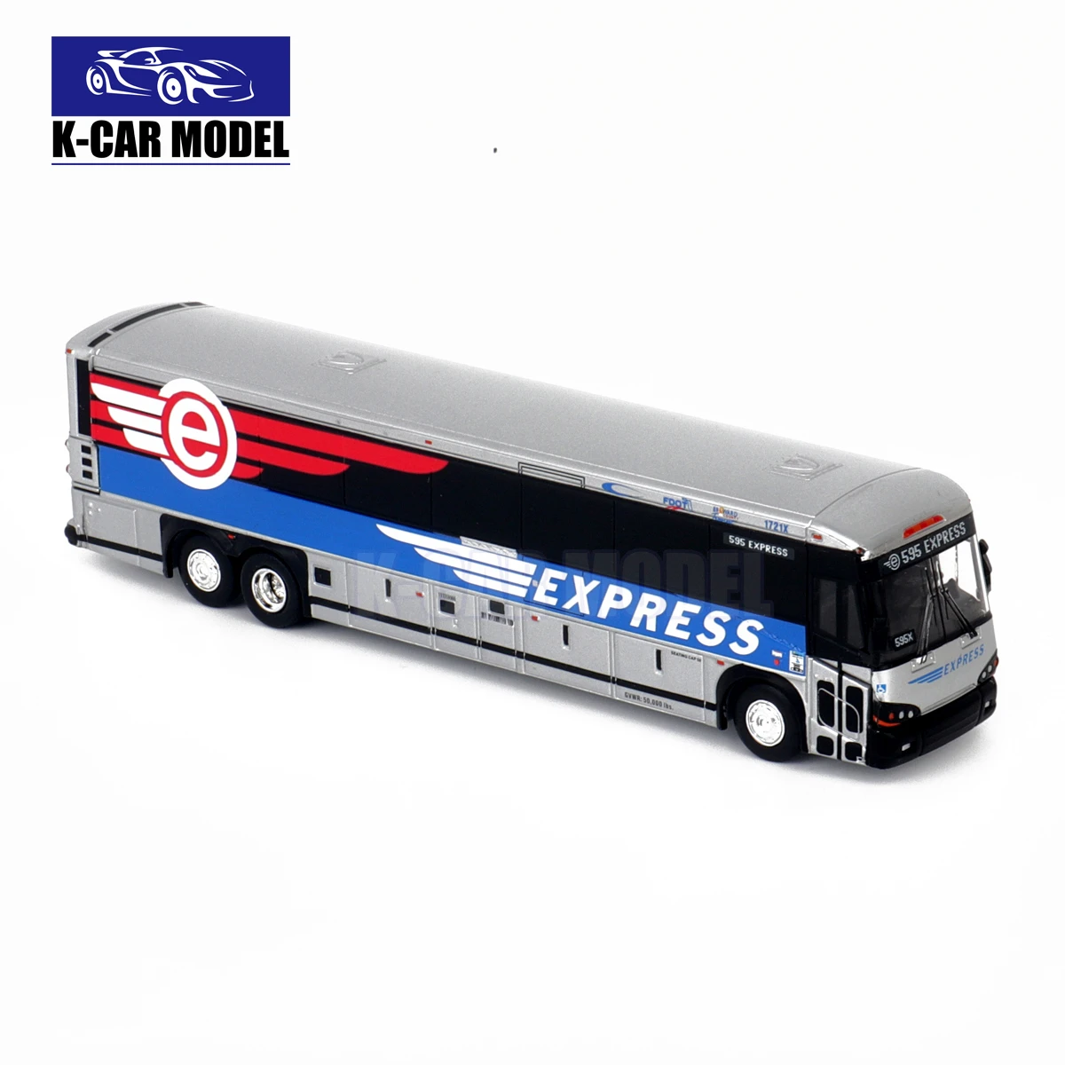 1/87 EUA Americano MCI VANHOOL TMC Ônibus Modelo Diecast Car Toys Presentes