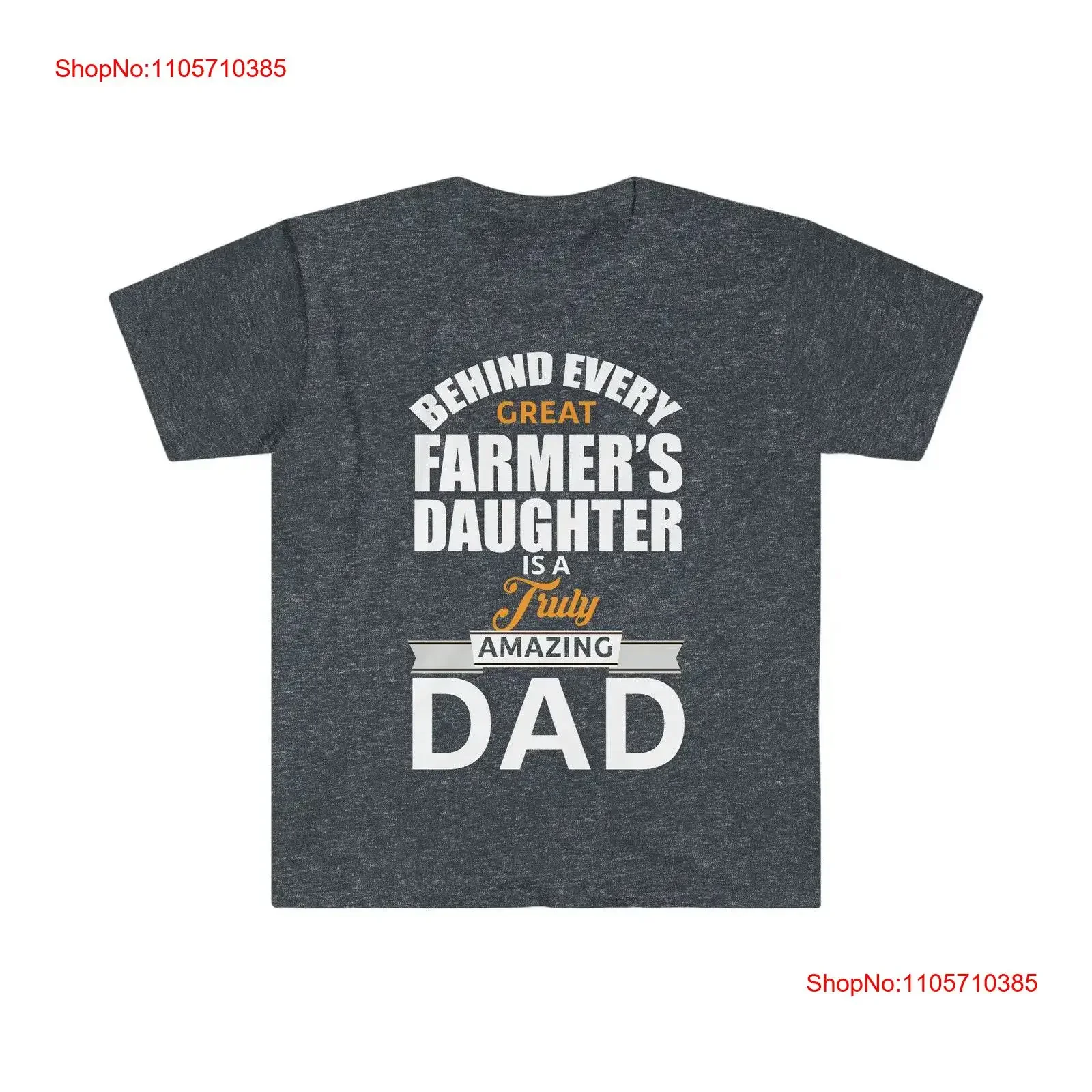 Behind Every Great Farmer's Daughter T Shirt vintage Washed homme designer clothes Soft Comfortable Stylish Breathable graphic
