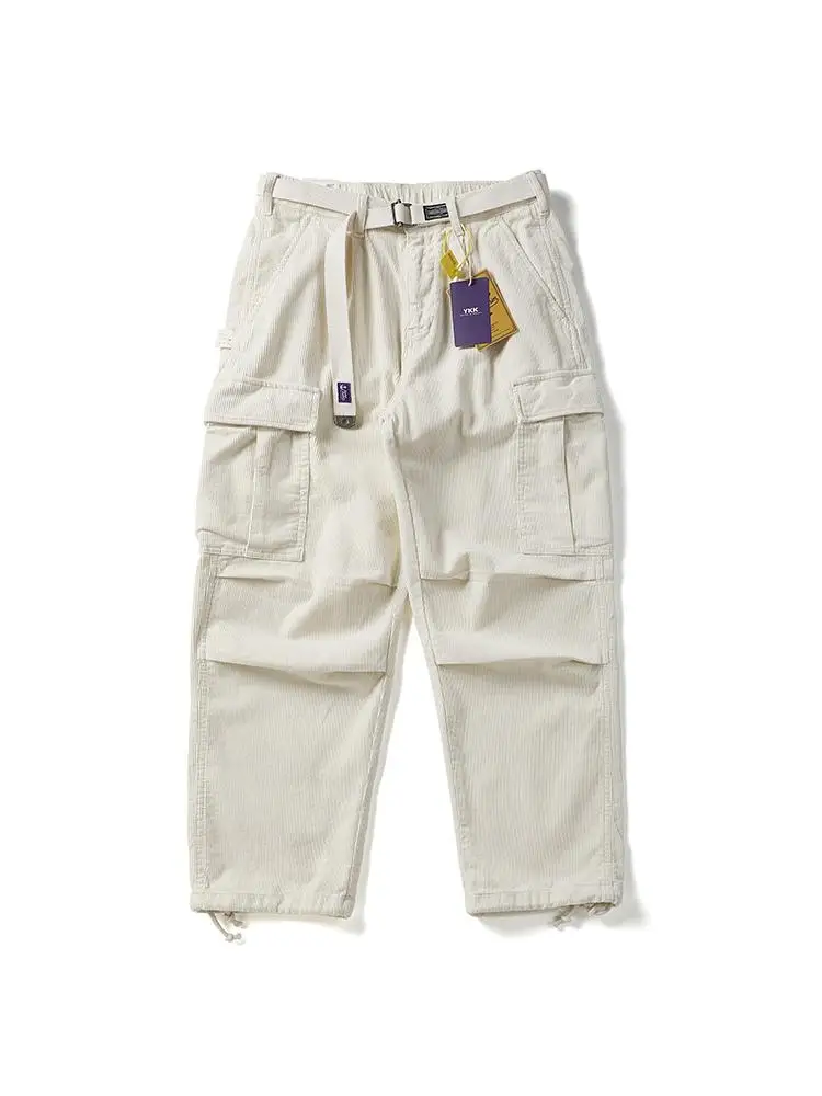 

Japanese Trend Ankra Red Pants Corduroy Straight Leg Maillard Loose Wide Leg Pants