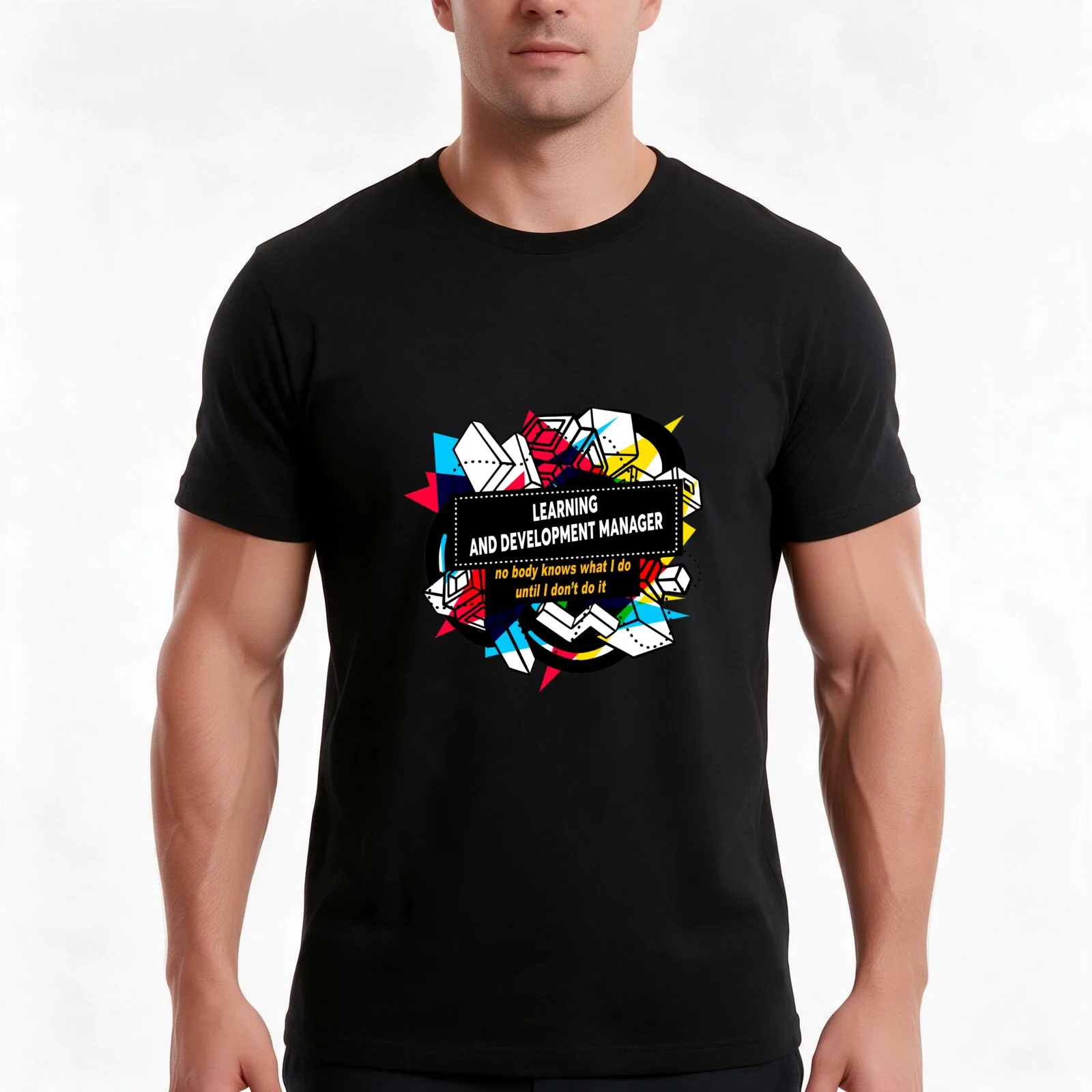LEARNING AND DEVELOPMENT MANAGER T-Shirt, Summer Casual Cotton Tee, Oversized Streetwear Tops, Vintage Graphic Print