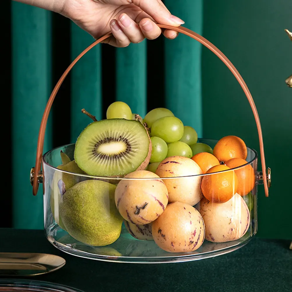 

Transparent Premium Plastic Storage Box with Tight-Fit Lid for Snacks Nuts Dried Fruit Candy Tea Dessert Side Table Display Jar