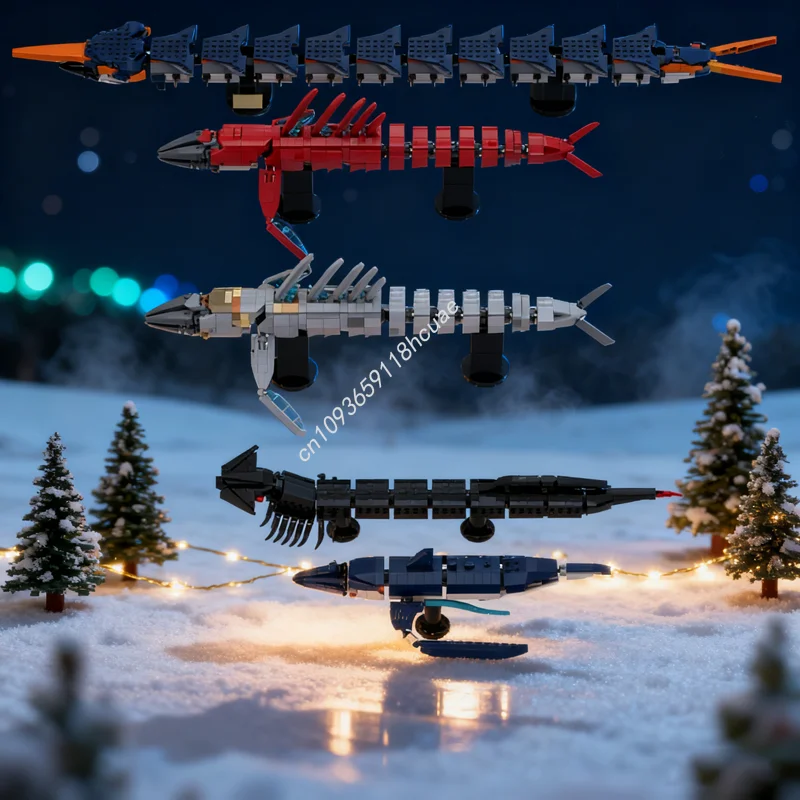 

2710pcs MOC Subnautica Below Zero Leviathans Model Building Blocks Architecture DIY Christmas Gifts Creative Kids Toys Birthday