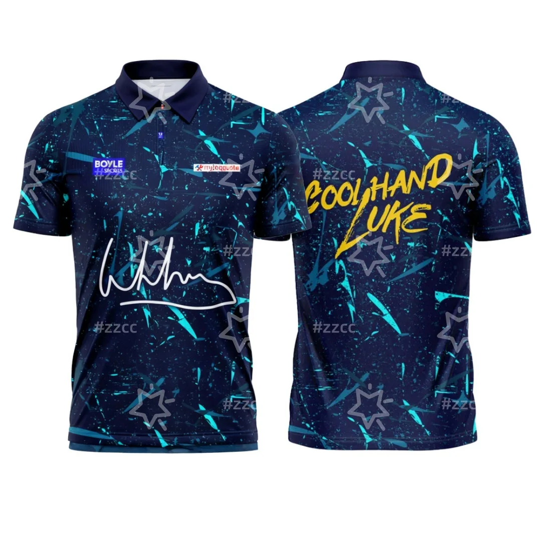 

Футболка-поло 2026 PDC World Darts Championship Luke Humphries Limited, быстросохнущая, для мужчин, женщин и детей
