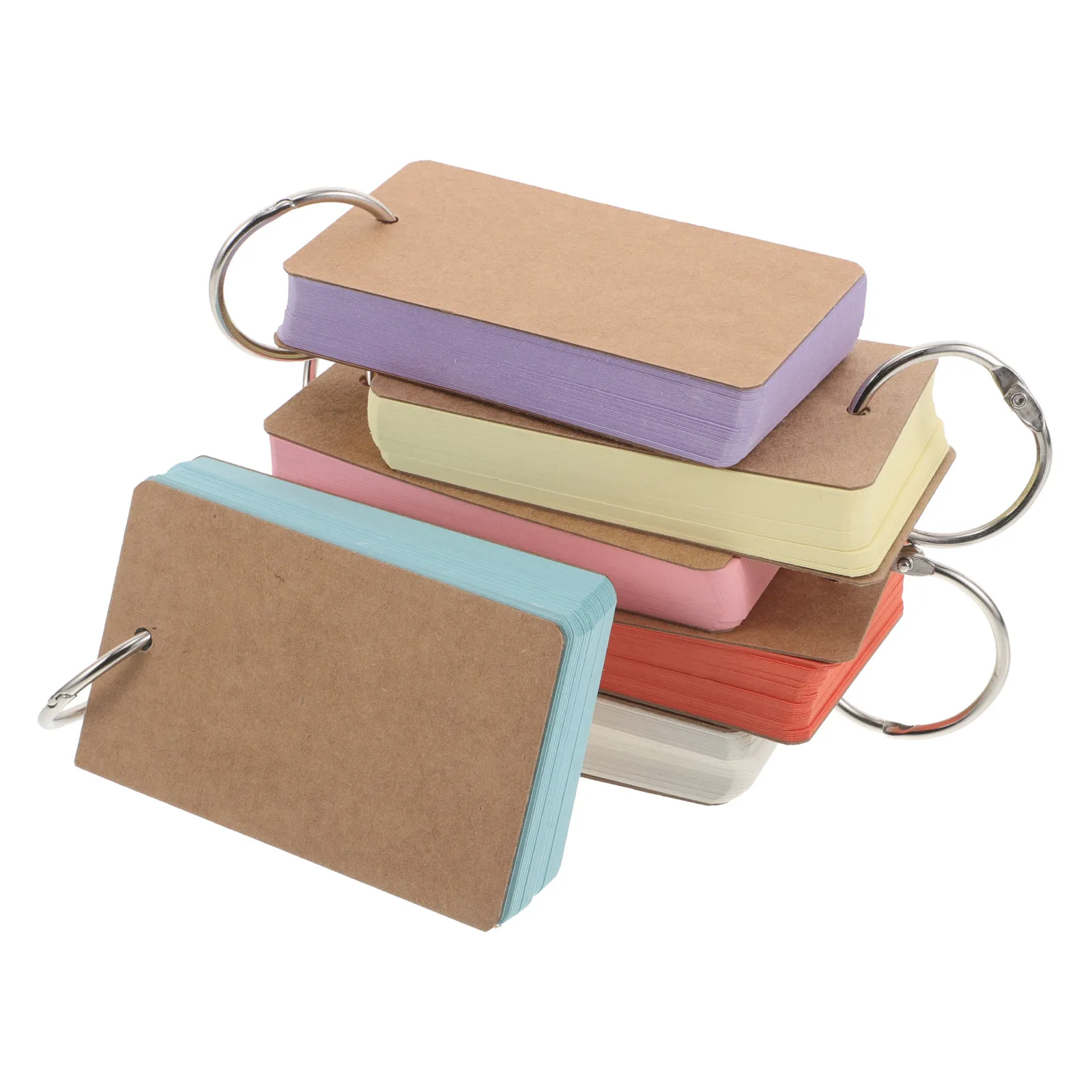 6Pcs Pocket Notepads Colored Blank Pages Small Memo Pads for Vocabulary Building Study Travel Classroom Essentials