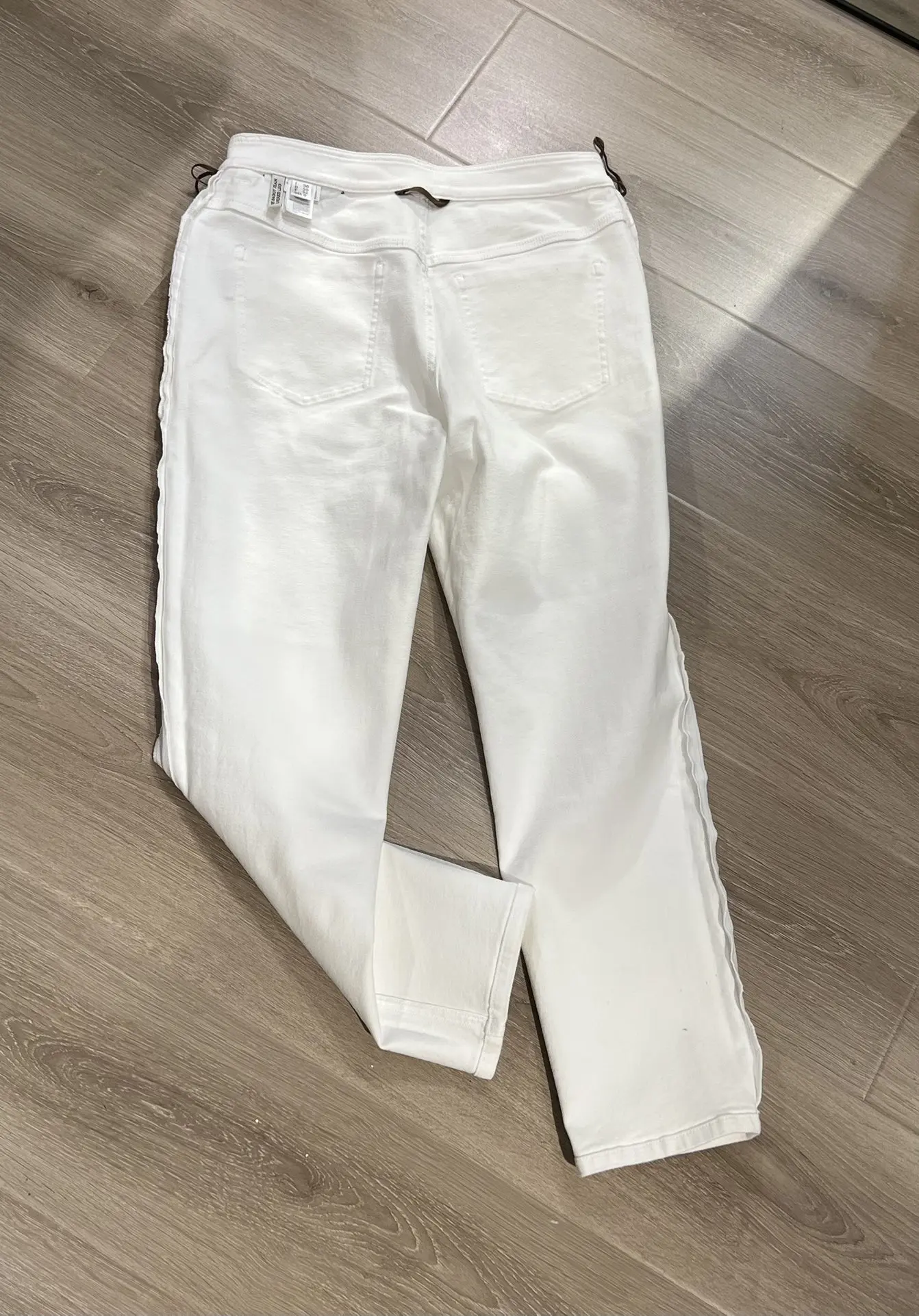 B*C Women's Pencil Pants Casual Fashion High Waist White Jeans Advanced Sense Female Slim Fit Trousers Skinny Pants