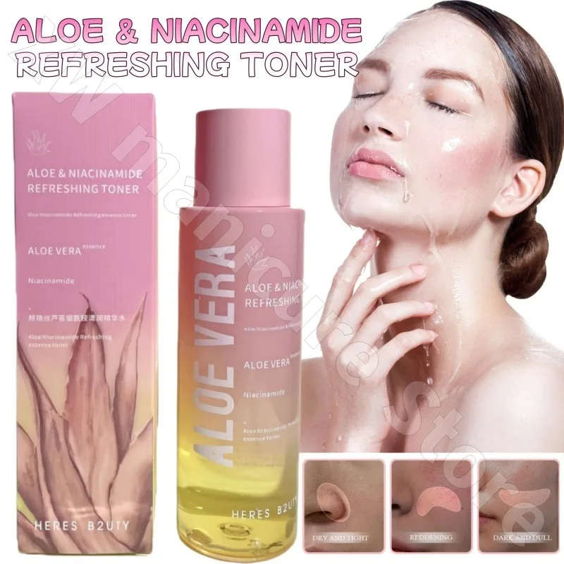 

Heris Aloe Vera Niacinamide Moisturizing Essence Toner 300ml Refreshing Moisturizing Soothing Repair and Brightening Skin Tone