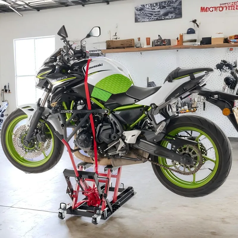 1500 رطل دراجة نارية هيدروليكية جاك الصلب أربع عجلات رافع مقبض القدمين المضادة للانزلاق طوي التوافق العالمي