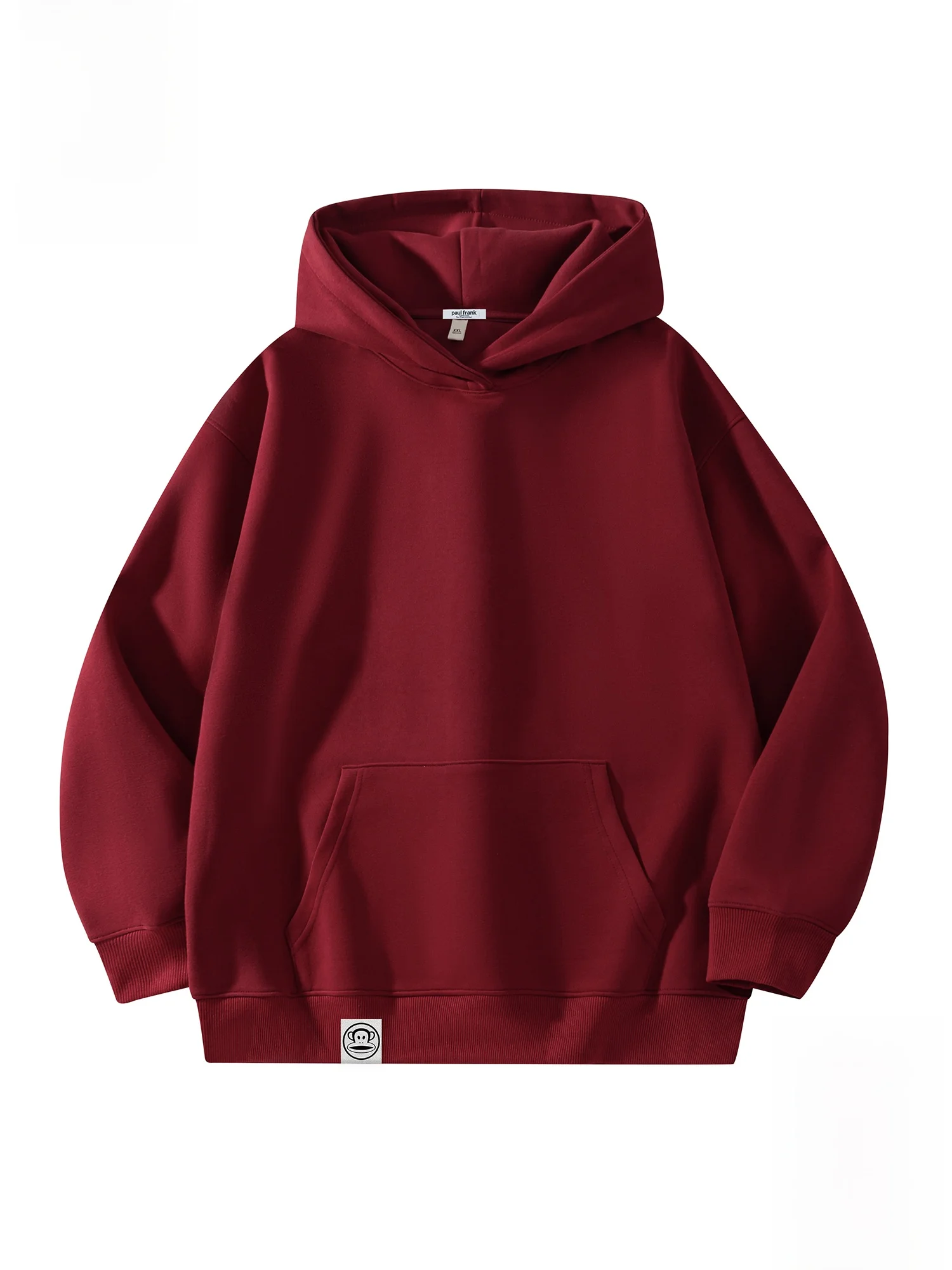 

Мужская толстовка Paul Frank с капюшоном и принтом головы обезьяны, свободного кроя, на флисовой подкладке, весенняя, модная, красная, молодежная, стандартного кроя, с длинными рукавами