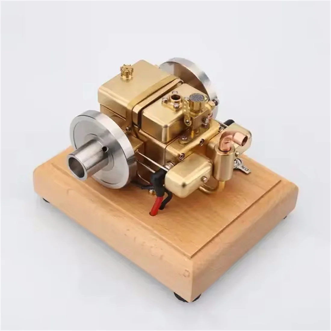 Mini Horizontal Water-cooled Twin Cylinder 4 Stroke Gasoline Engine Kit Internal Combustion Engine Model - M12C