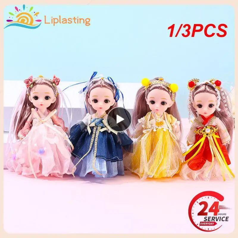 1/3PCS Dress Doll 13 Joints Antiquity Accessories Baby Toy Doll Accessories Costume Doll 17cm New Product