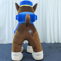 Giant PAW Blue Dog Inflatable Costume Cartoon Doll White Pink Dog Mascot Costume Adults Cosplay Anime Halloween birthday Party