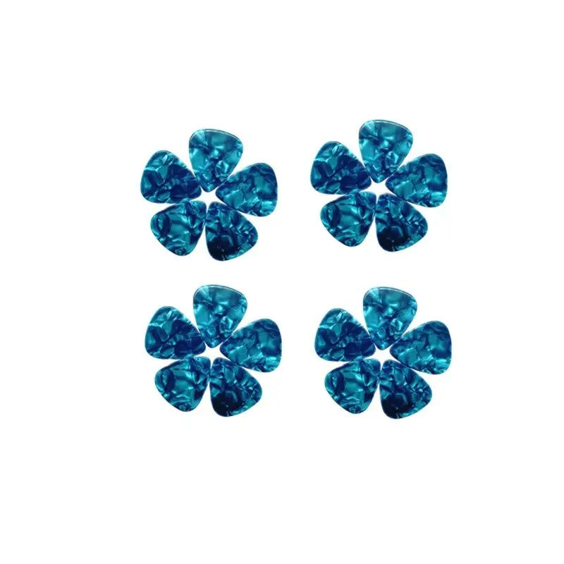

Pearl Light Blue Celluloid Guitar Picks, Mixing Thickness, Chinese Factory Guitar Accessories 500pcs/lot