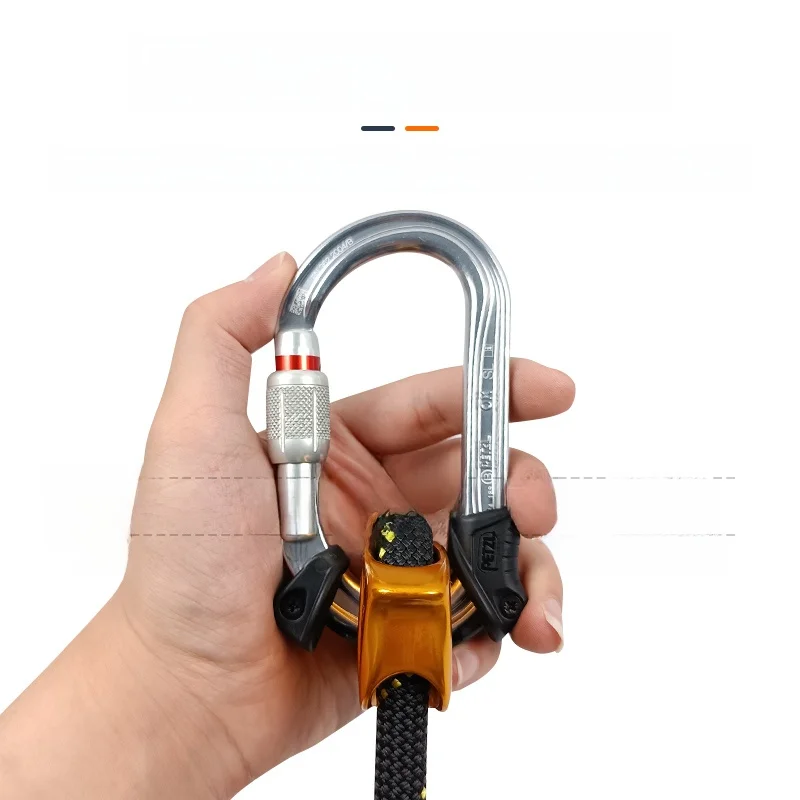 Petzl Captivo-correa plana de coaje rápido, eslinga de rese, funda de limitación de cola de goma fija, arnés de escalada...