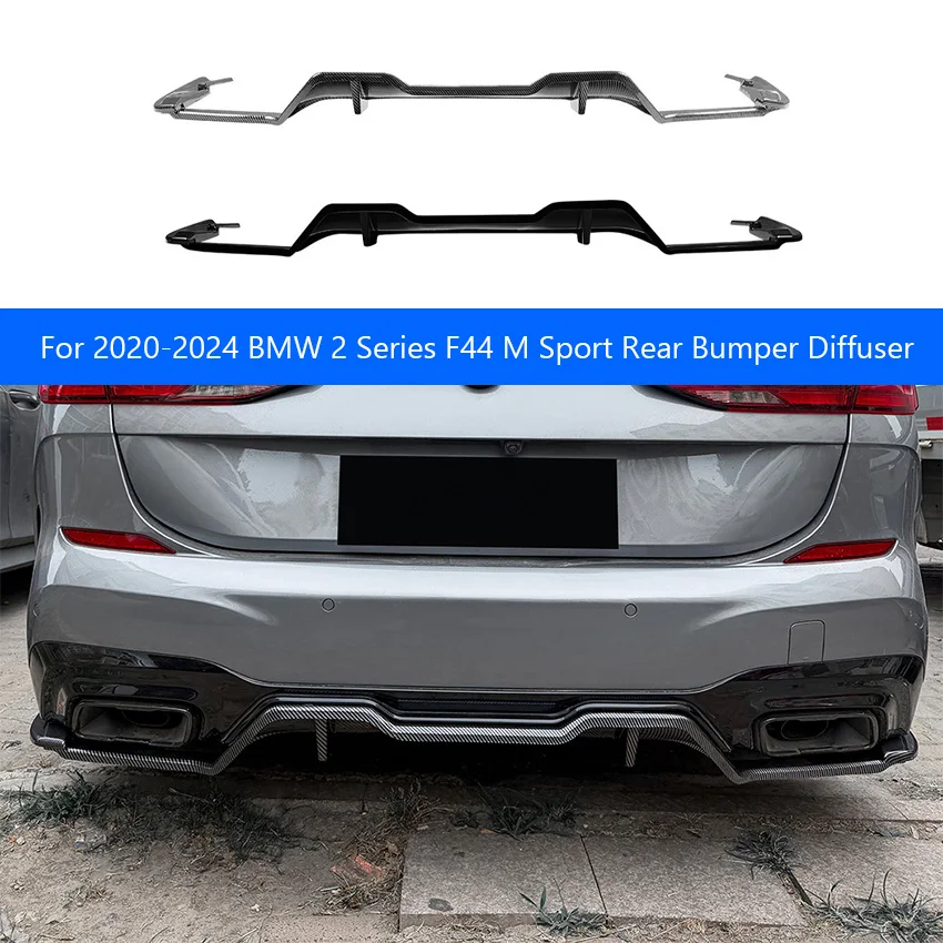 For 2020-2024 BMW 2 Series F44 M Sport  Car Rear Bumper Diffuser Spoiler Protective Cover Body Kit Exterior Tuning Accessories