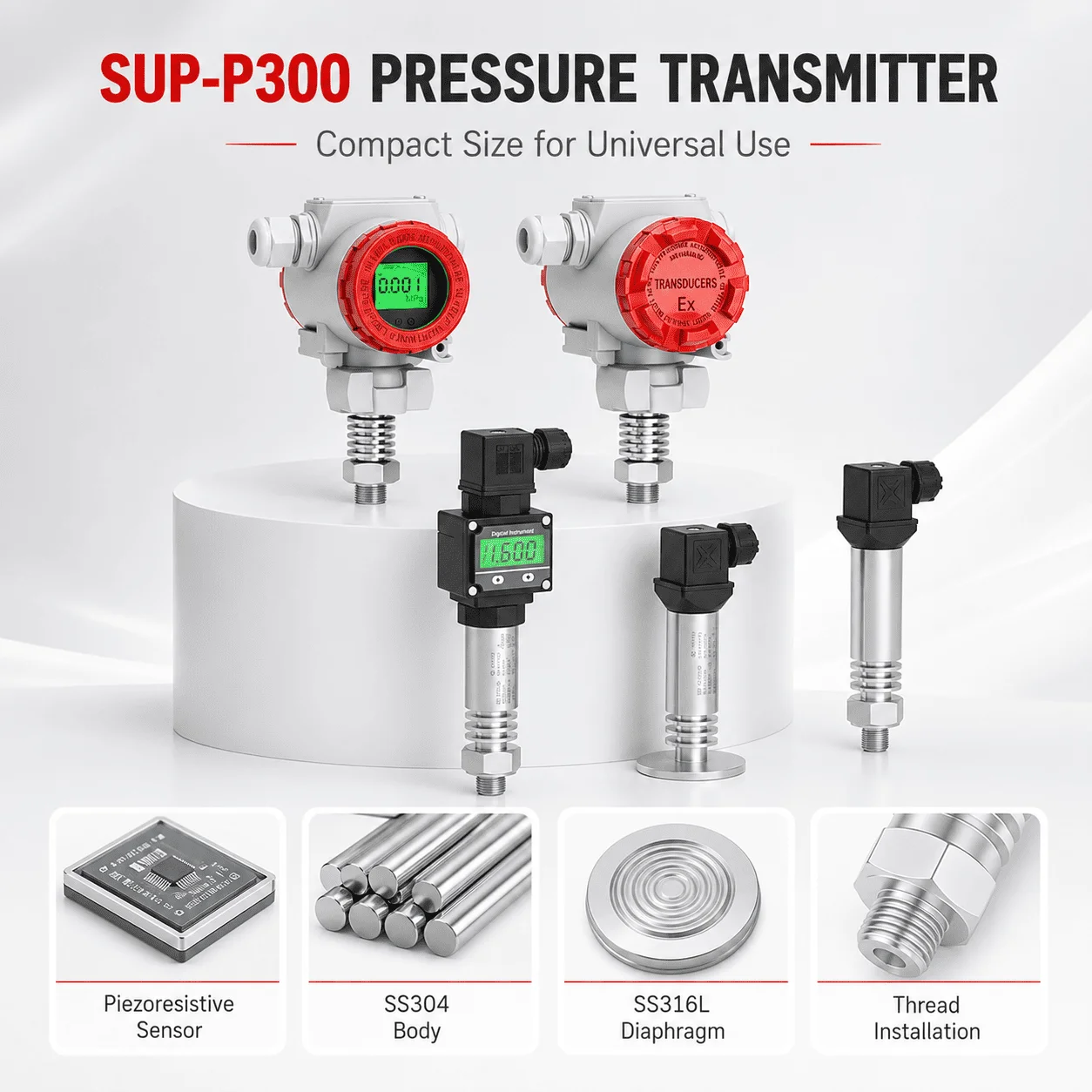 High Stability Pressure Transmitter -Vibration -Interference for Dyeing Metallurgy General Gas Liquid Pressure Testing
