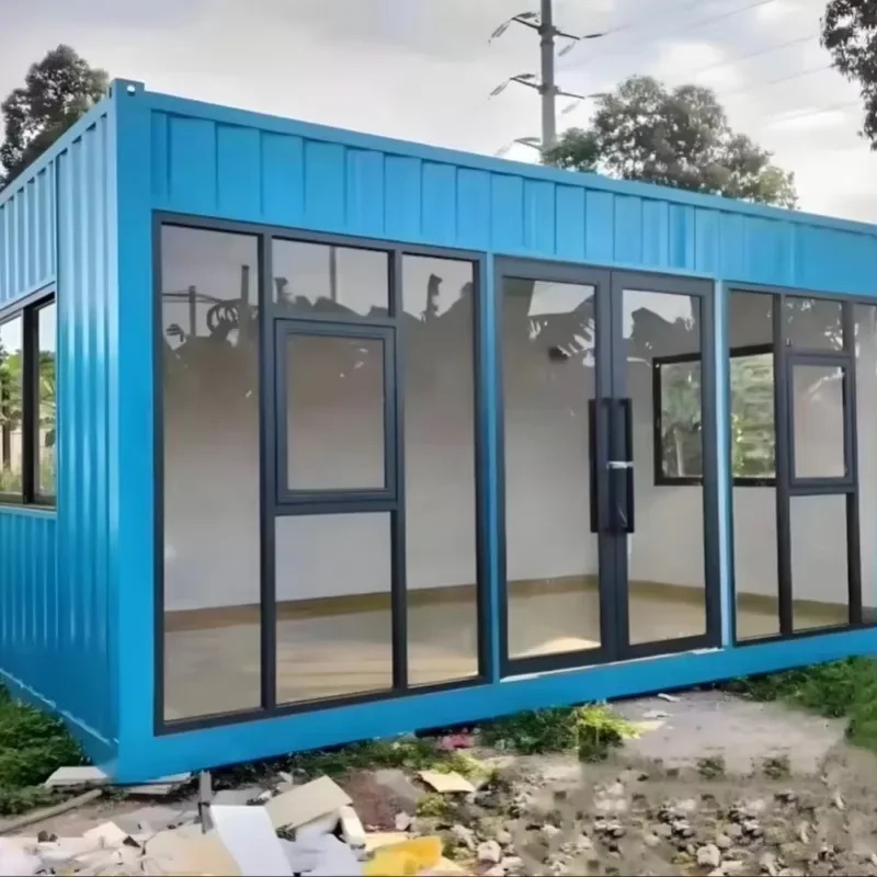 Modular Combined Container House - Quick Setup Temporary Accommodation for ProjectsTiny House Cabin Moblie Home Hot Sale