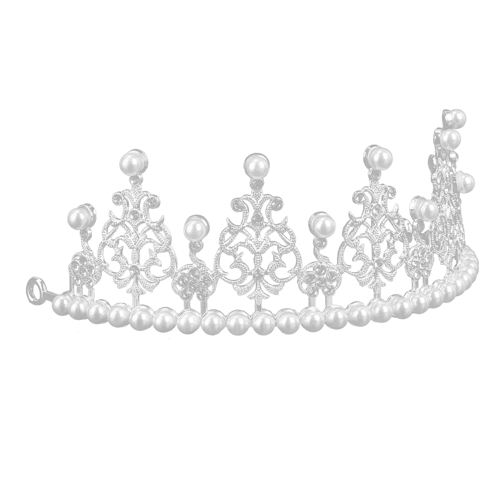 

Wedding Decor Cake Mold Birthday Decoration Accessories Decorate Tiara Crown Silver