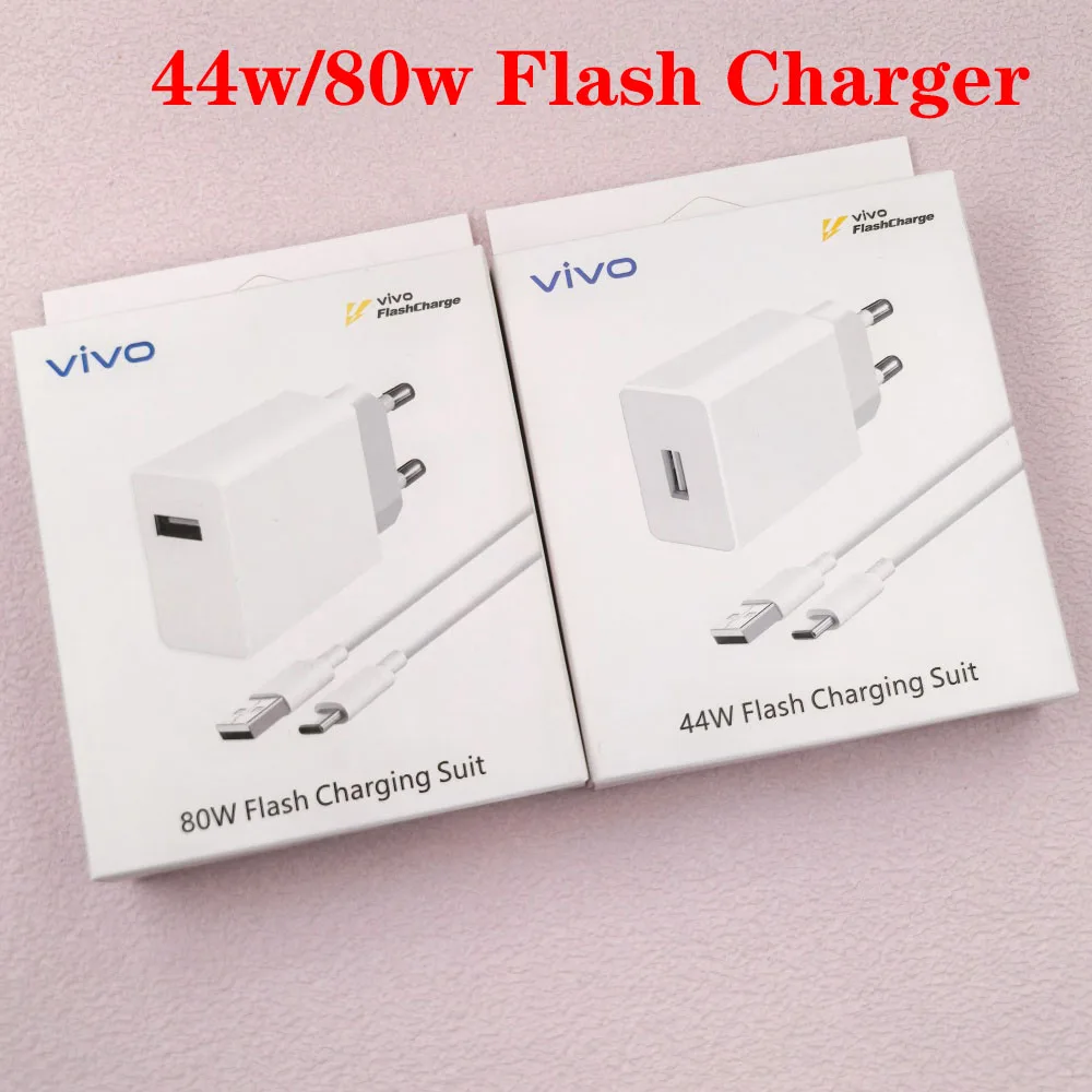 Vivo 80W/44W Super Flash Charger EU Fast Power Wall Charge A