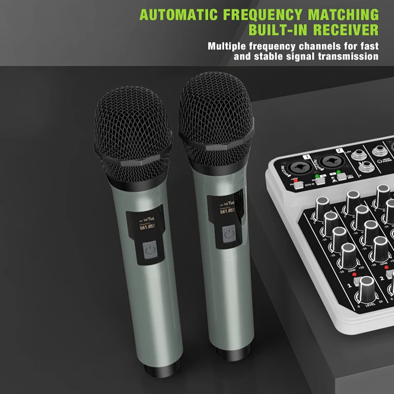 4-channel-audio-mixer-console-with-wireless-microphone-48v-phantom-power-usb-studio-sound-mixers-dj-console-mixing-for-karaok