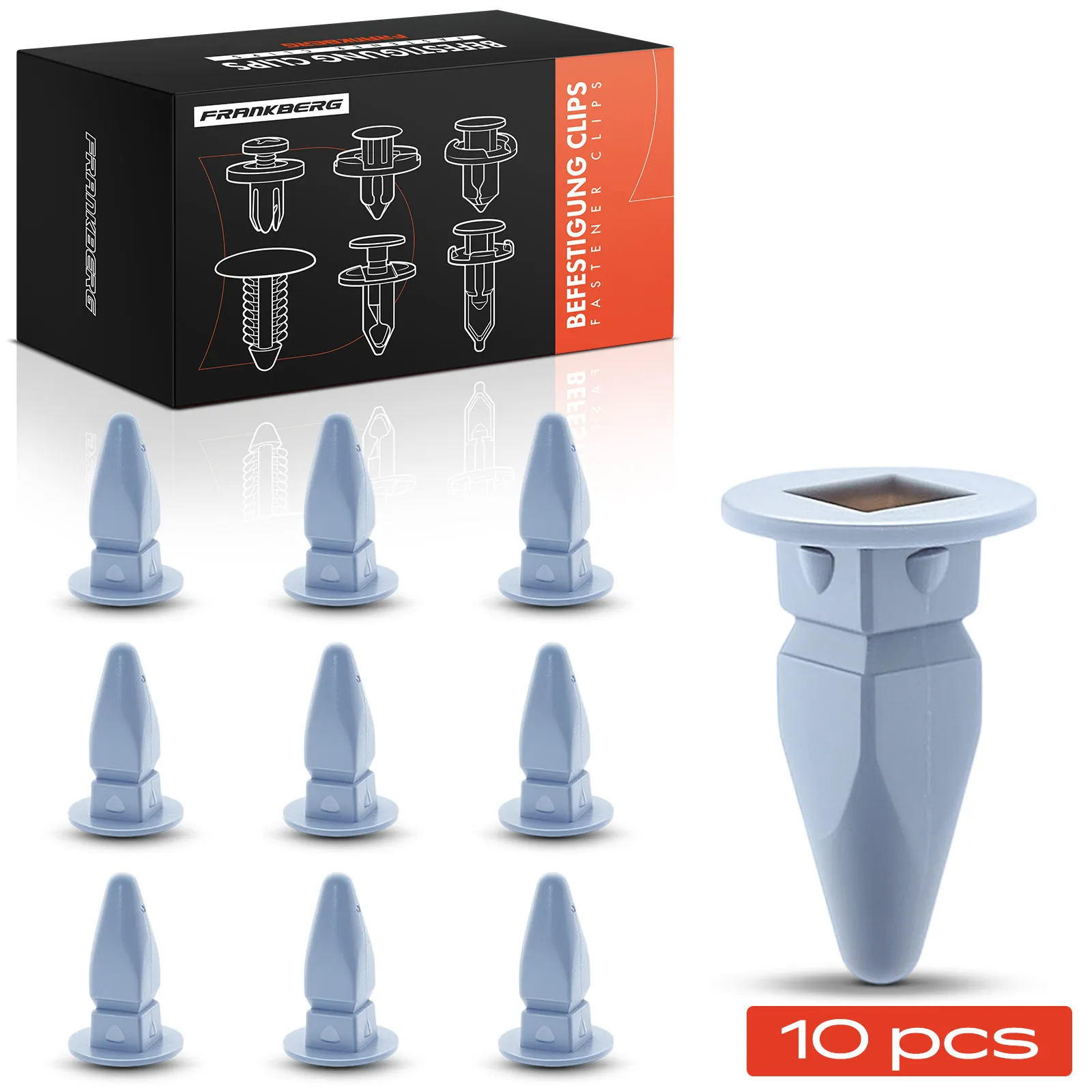 Frankberg 10x bevestigingsclips spatbord voor VW Golf 3 Passat New Beetle Audi A3 A4 A6 357868143 21890