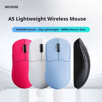 MCHOSE A5 Wireless Gaming Esports Mouse Bluetooth Three Modes Long Battery Life PAW3395 Lightweight Design Support Ergonomics