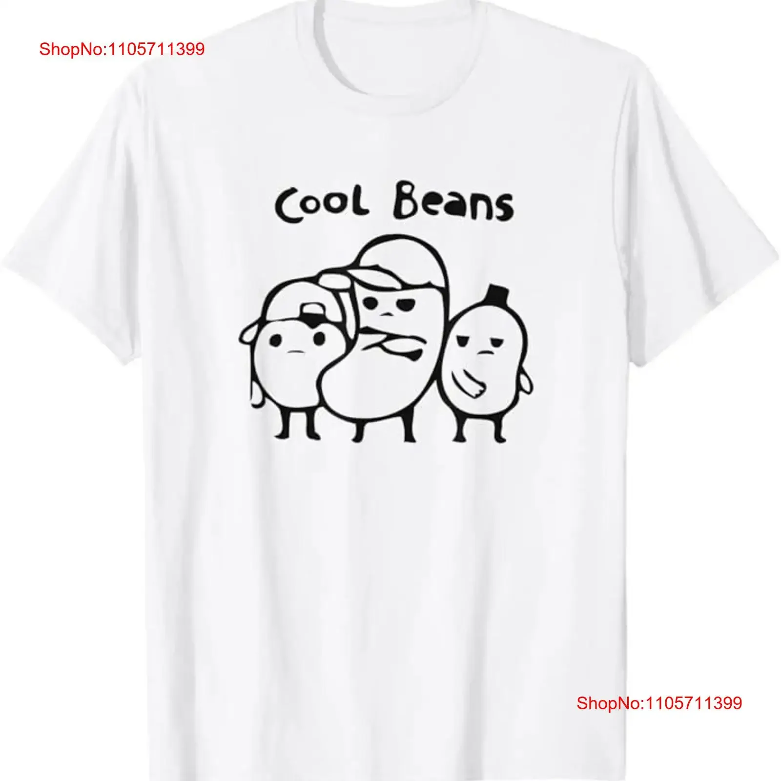 Cool Beans T Shirt long or short sleeves vintage Washed Top For Everyday Wear Soft graphic Slightly fashion Unisex Comfortable
