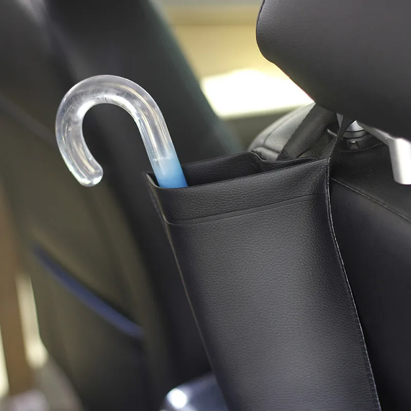 Bolsa de almacenamiento para paraguas de coche, organizador multifuncional para asiento trasero, impermeable, soporte de almacenamiento colgante,