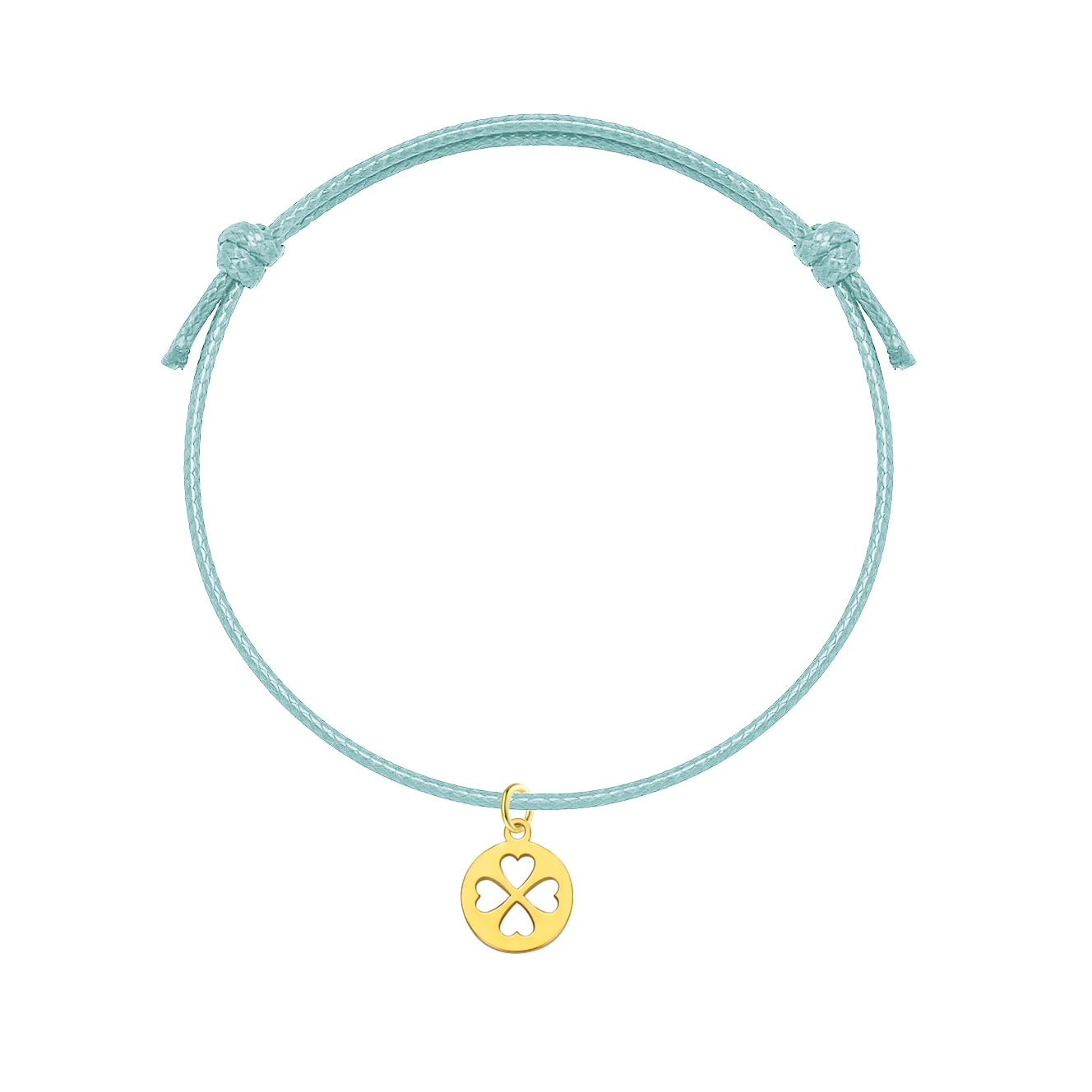 الفولاذ المقاوم للصدأ دائرة مستديرة الجوف أربع أوراق البرسيم سحر سوار المرأة 2025 موضة جديدة يدويا مشمع الحبل مجوهرات هدية