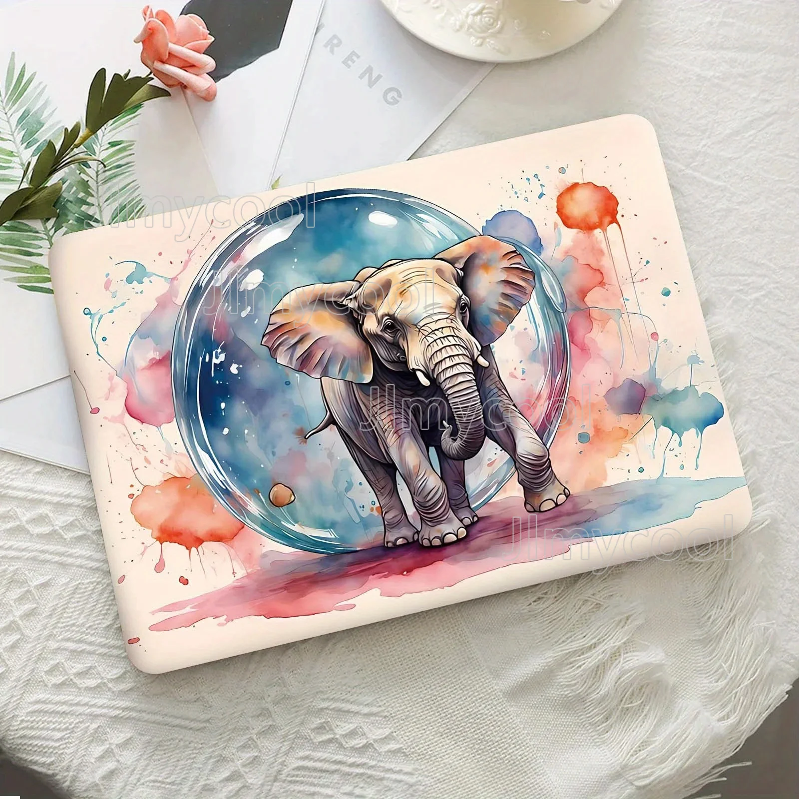 

DIY 1 Set of 2 Bubble Ivory Fun Dream Rendering Laptop Case for 12-15.6 Case Self Adhesive Removable Decorative Sticker