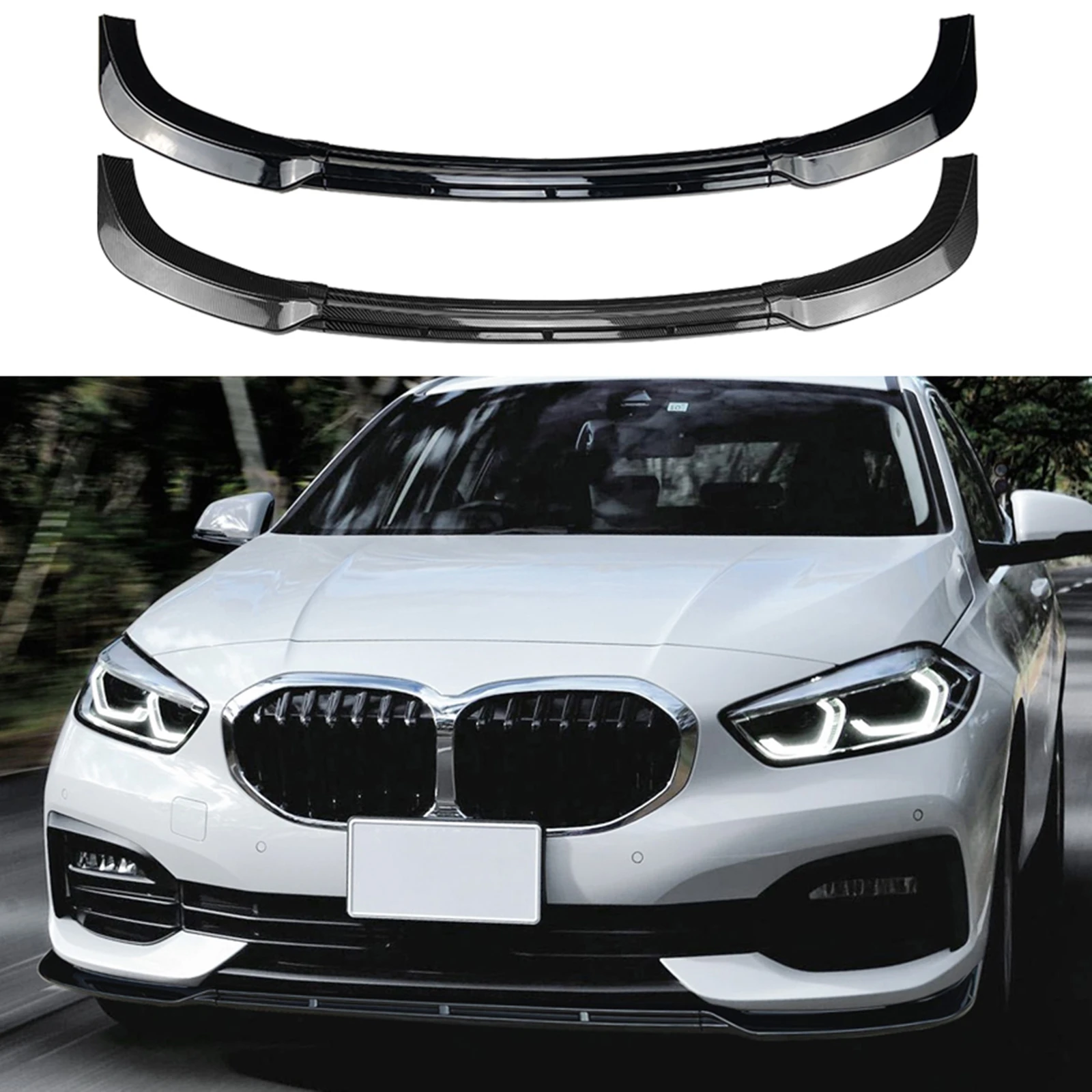

Car Front Bumper Spoiler Lip Lower Splitter Guard For BMW 1 Series F40 2020-2023 Standard Version