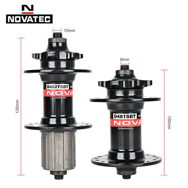 Novatec Hub D481SBT D482TSBT MTB Bicycle Disc Card Brake Hub Front/Rear 32Holes 8 9 10 11Speed Road Bike Bearing Bicycle Parts