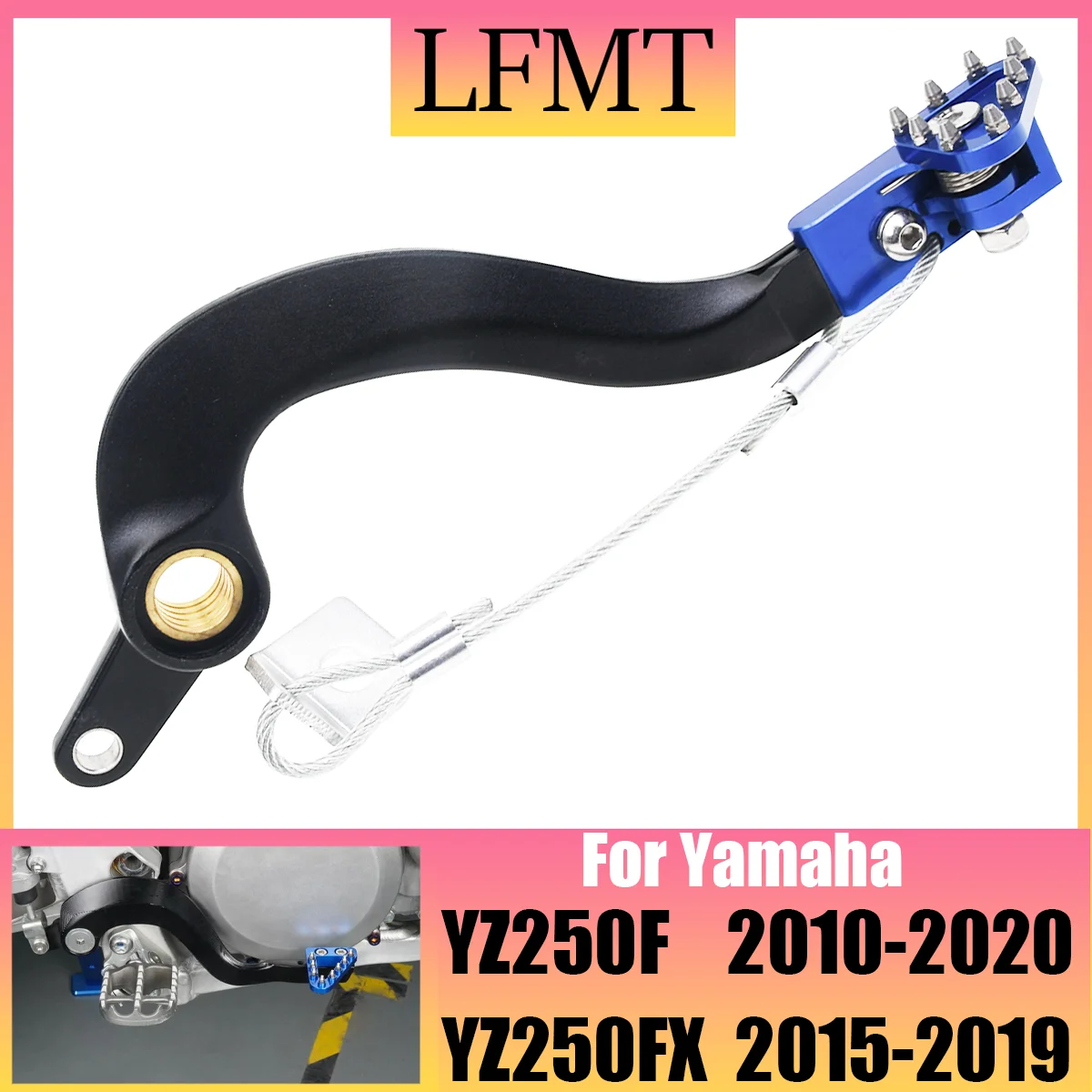 

Motocross Dirt Bike parts CNC Rear Brake Pedal Lever For Yamaha YZ250 YZ250FX WR250F YZ WR 250 250F 2010-2016 2017 2018 2019