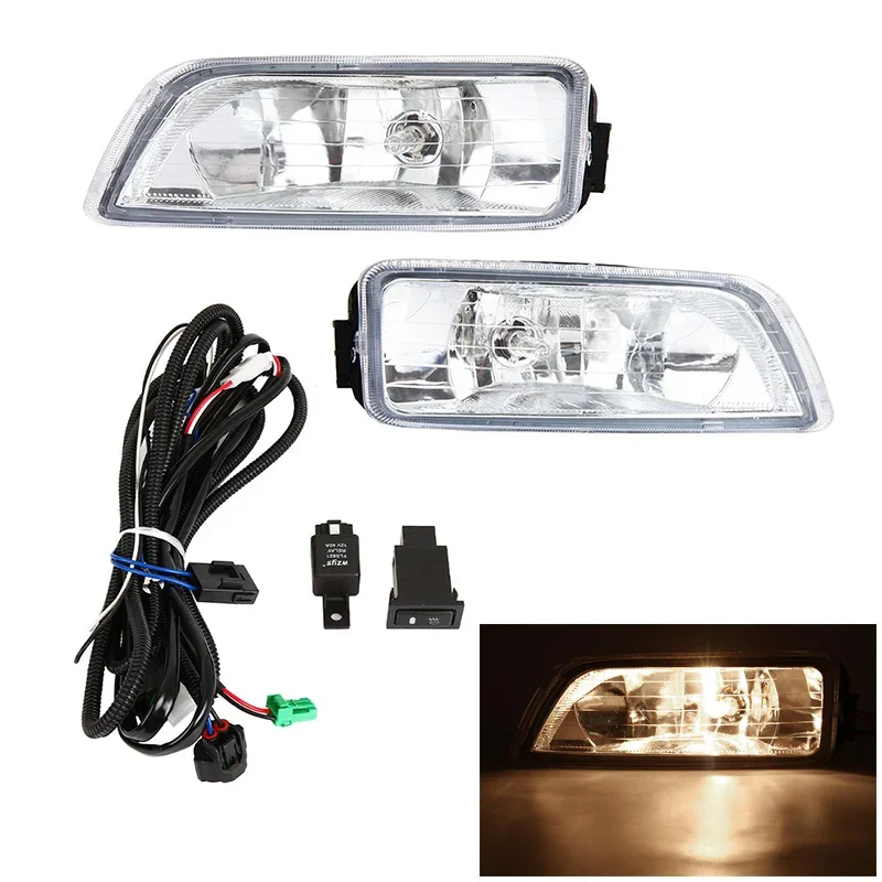 Pair Of Front Bumper Fog Lights For Honda Accord 2008-2011 Sedan/Coupe – Halogen, H11, Clear Lens