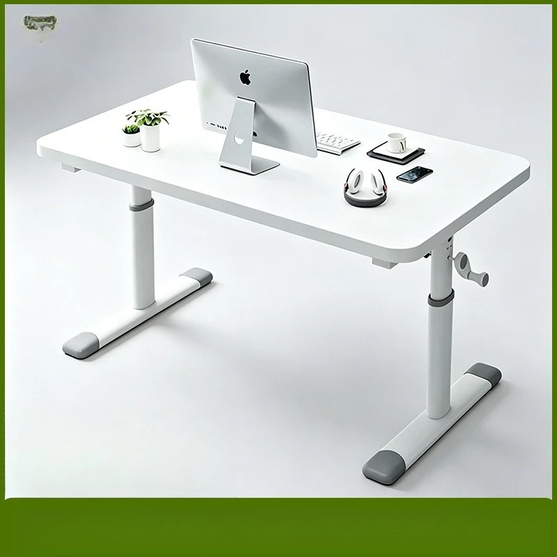 Manual Crank Adjustable Desk Computer Desk Home Study Children Writing Desk Bedside Office Small Table Laptop Table Furniture