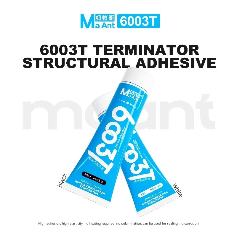 MaAnt 6003T Waterproof Sealing Adhesive High-Elasticity Structural Glue for Mobile Phone Back Cover, Frame Screen Edge Repair