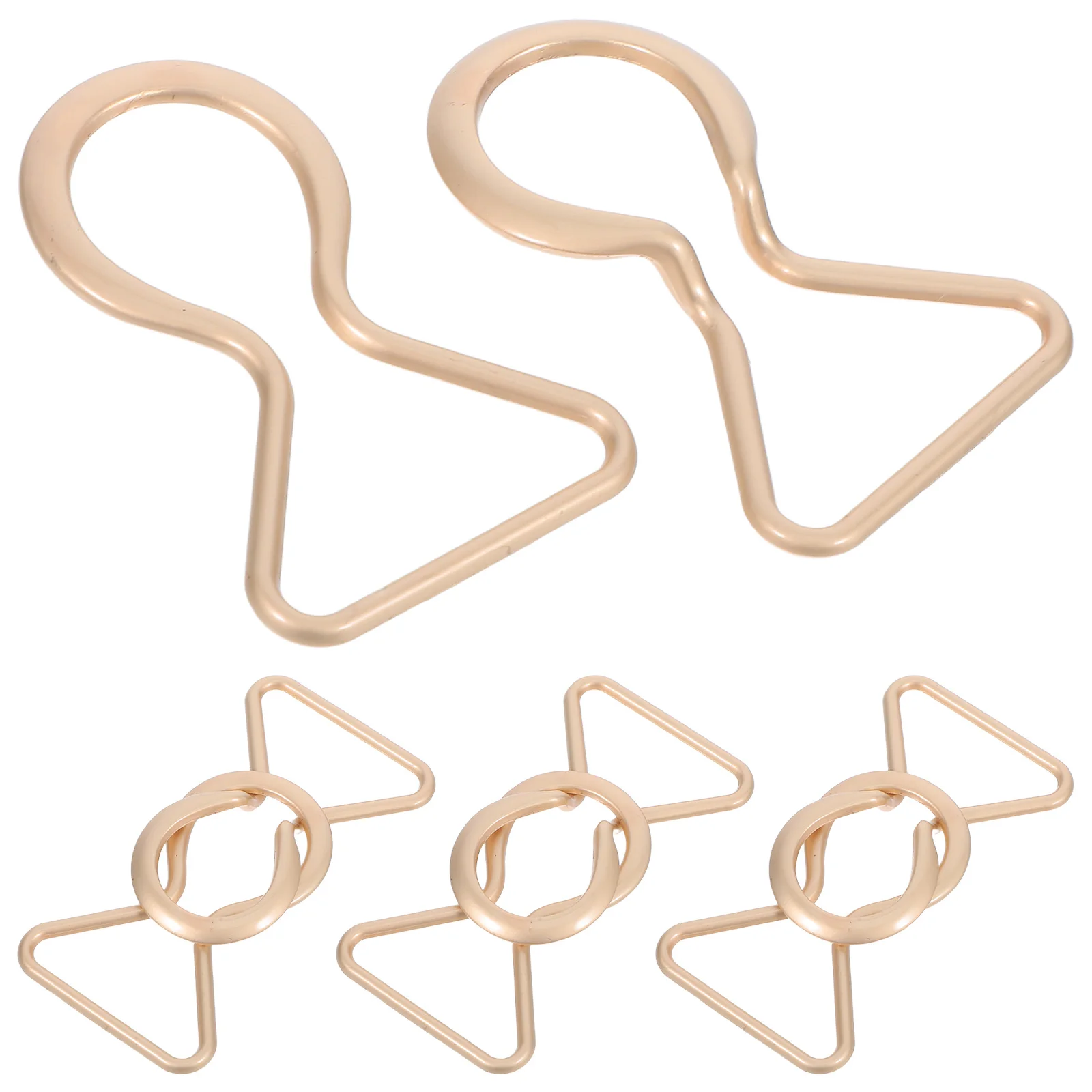 4 أزواج 8-شكل مشبك معدني دائم سبيكة الخصر مشبك 3 سنتيمتر حزام المشابك للنساء الأمومة وزرة فستان ارتداء اليومي ديكور #4