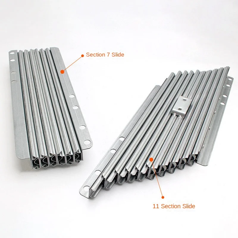 Cheap1.8/2.5M Tavolo da pranzo invisibile Binario di guida telescopico Lega di alluminio Multifunzione pieghevole Estesa Push-Pull Rai