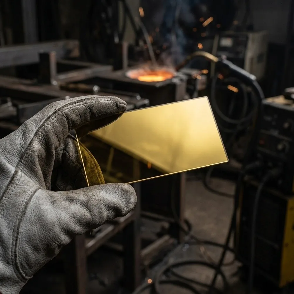 Glass Lens for Welding Helmet 10.8 x 5.5 cm DIN Rated 9-13 Shade Range Dual Layer Against and Infrared Light Glass
