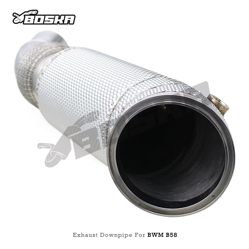 BOSKA 1 Straight Downpipe For BMW 3/4/5 SERIES 3.0T B58 2018-2023 Racing Exhaust Parts Test Pipes M340i Turbo Downpipe Boska