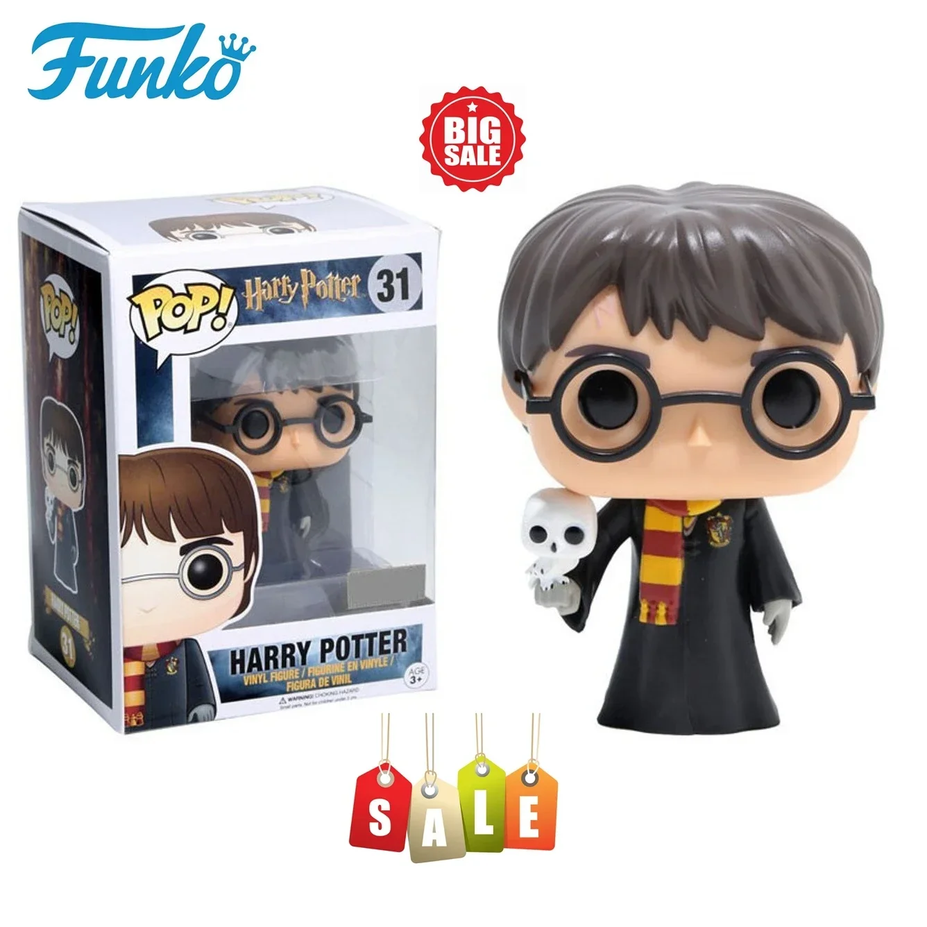 При рок-нижней цене FUNKO Pop Harried Potter с Hedwig 31. #   Виниловая фигурка Коллекция моделей игрушек Большая распродажа Upset