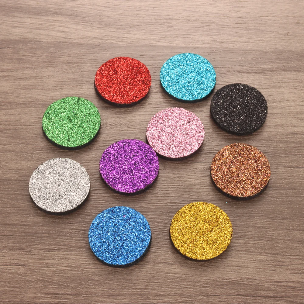 Suitable for 30mm Perfume Locket Jewelry Findings Accessories Round Shiny 22mm Polyester Felt Pad Spacers