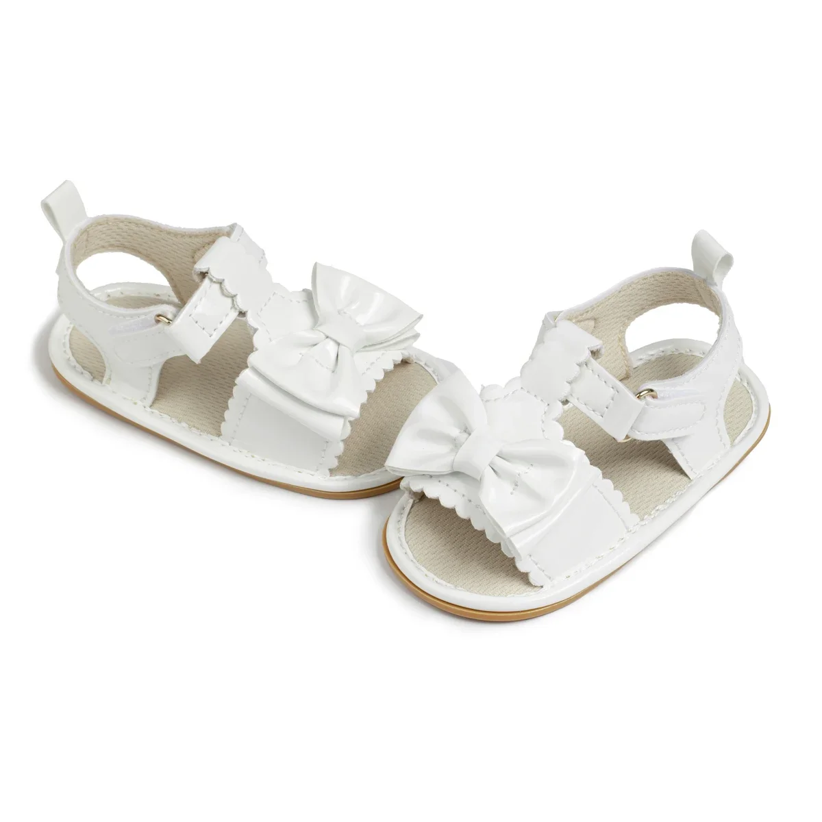 Meckior neue Baby Mädchen Gartens chuhe niedlichen Bogen Neugeborenen Baby Strand Sandalen Anti-Rutsch-Gummi Flach boden Kleinkind Sandalen