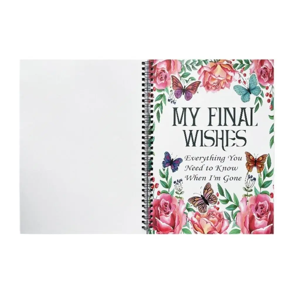 Stress-Reducing End of Life Planner MY FINALWISHES Everything You Need to Know When I'm Gone Legacy Planning Notebook