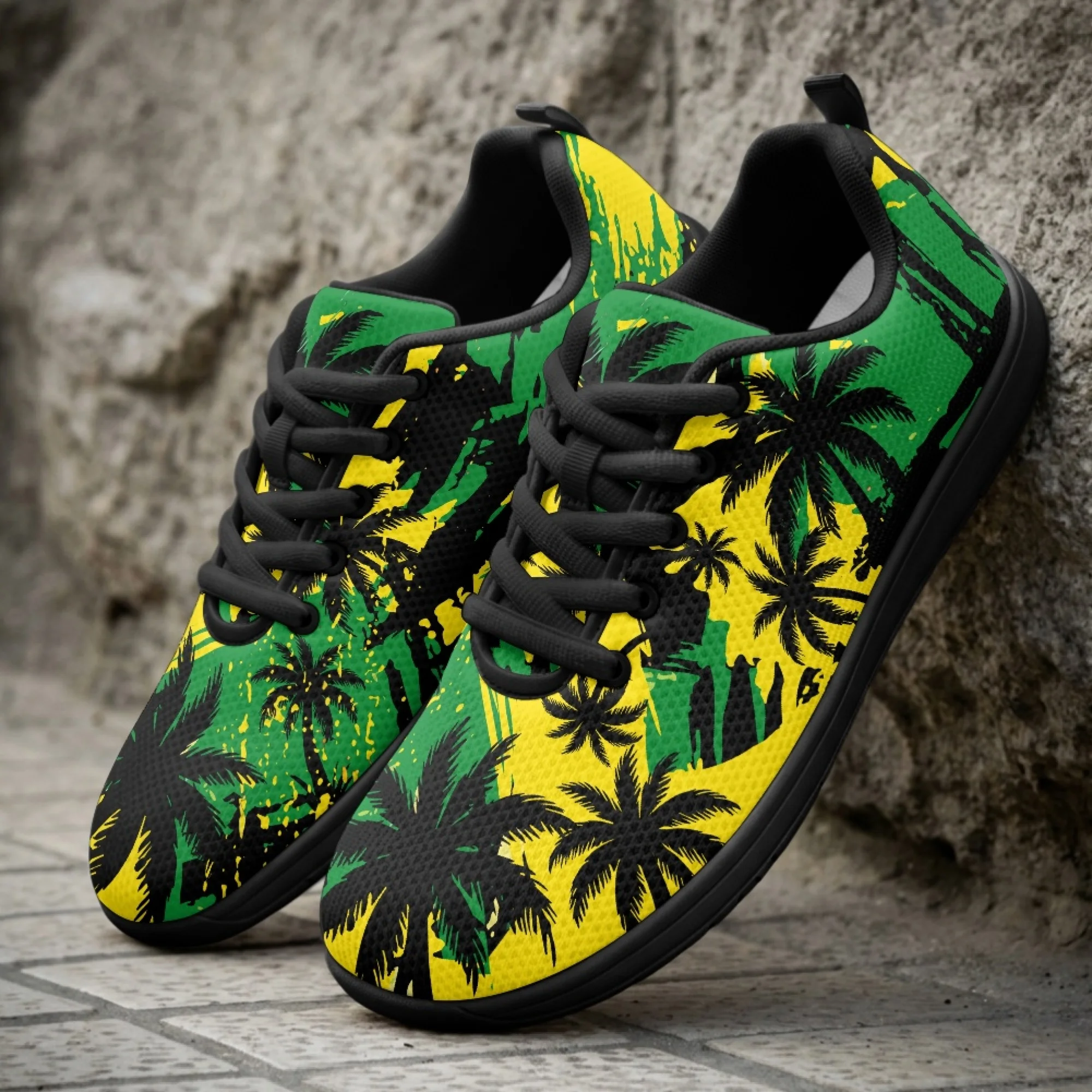 XIXIRIMIDO Strappy Wide-toed Shoes Jamaica Mens Walking Shoes Casual Shoes Breathable Mesh Women's Fashion Snakers 36-46