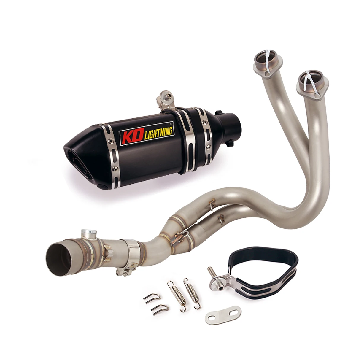 Voor Kawasaki Z650 Ninja 650 Versys 650 Z650RS Motorfiets Uitlaatsysteem Front Sluit Link Pijp Slip Op 51Mm Uitlaat escape
