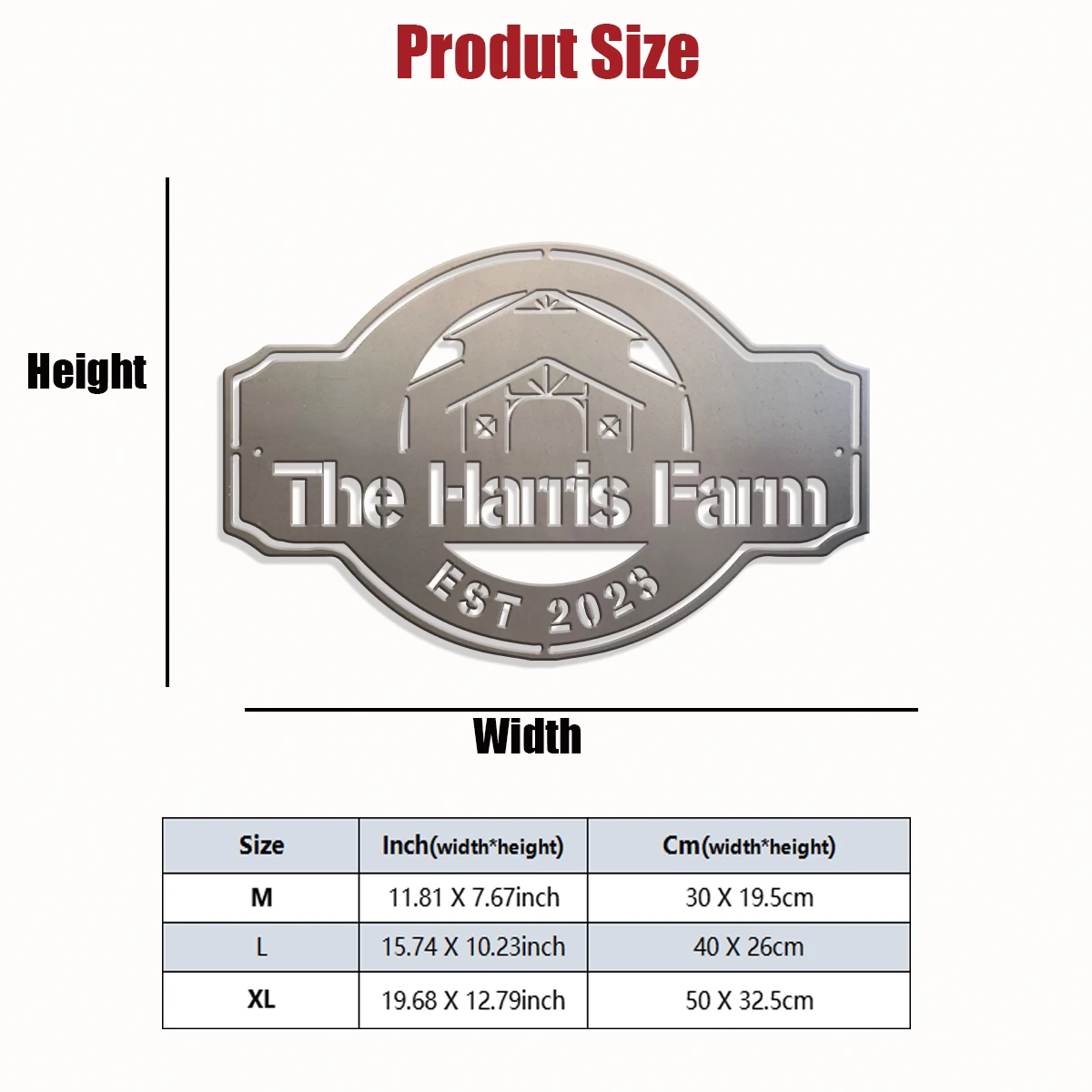 1pc Custom farm plaque Metal Wall Door Plaque,pig iron,Home Room Garden Garage Door Fence Farm Decor,House Seasonal Family Gift