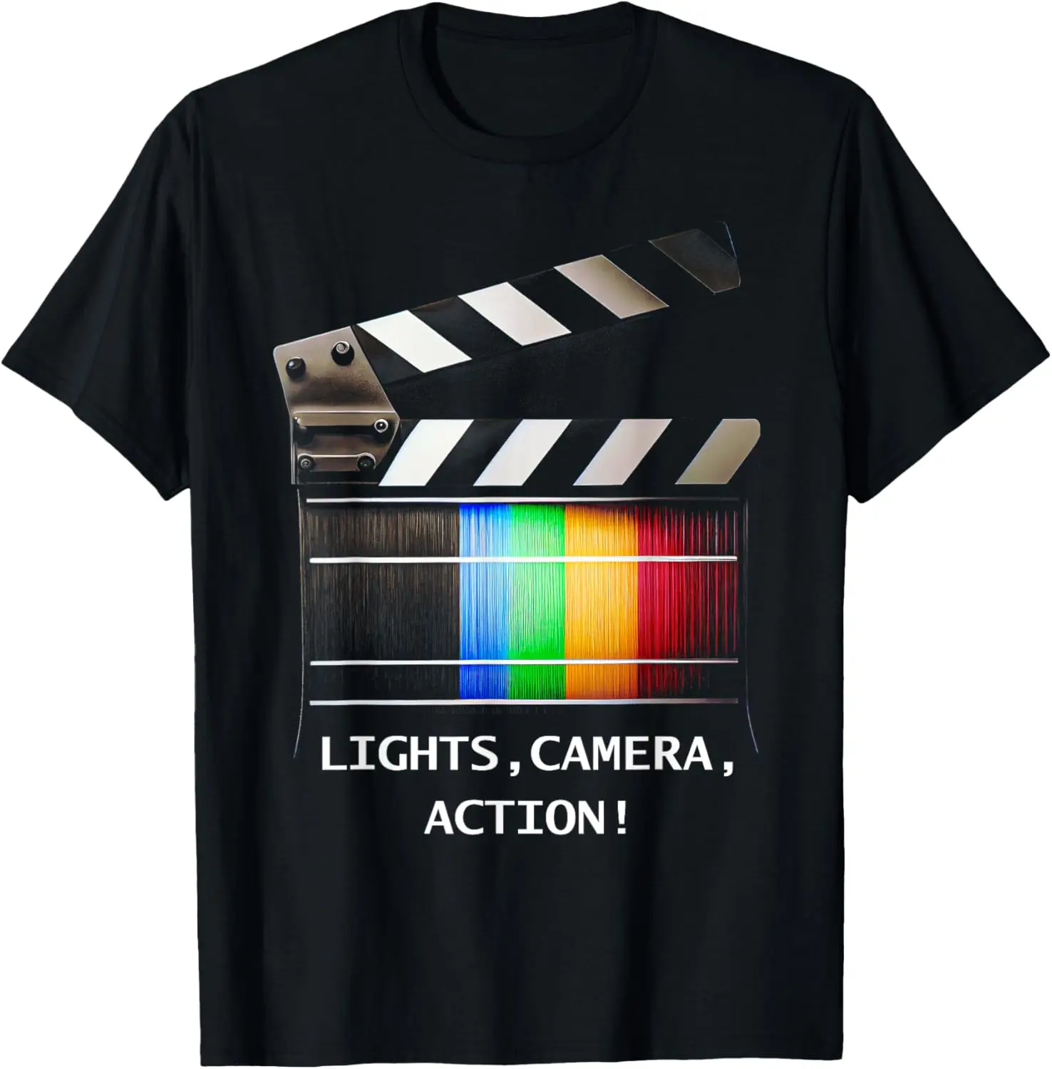 Lights Camera Action Movie Director Movie Clapper Board T-Shirt