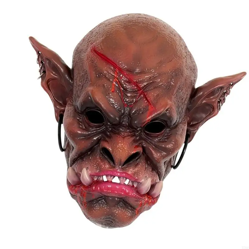 

77HE Scary Halloween Mask Horrific Full Face Mask Scary Walkings Dead Zombied Head Mask Vampires Costume Mask for Halloween
