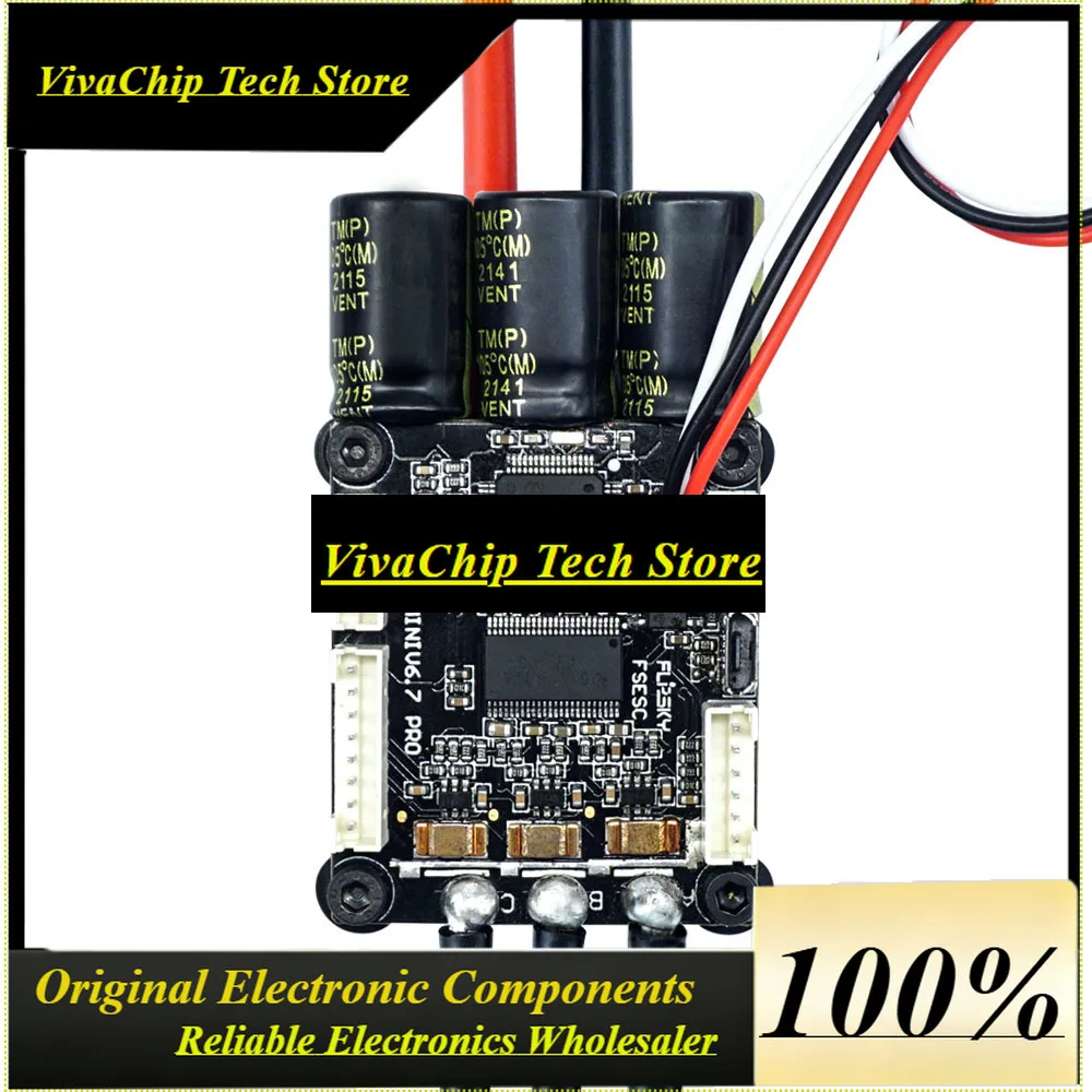 VIVaSFLIPSKY 4-13S Lipo ESC Speed Control Mini FSESC6.7 70A Base On VESC6.6 With Aluminum Anodized Heat Sink For Brushless DC Mo