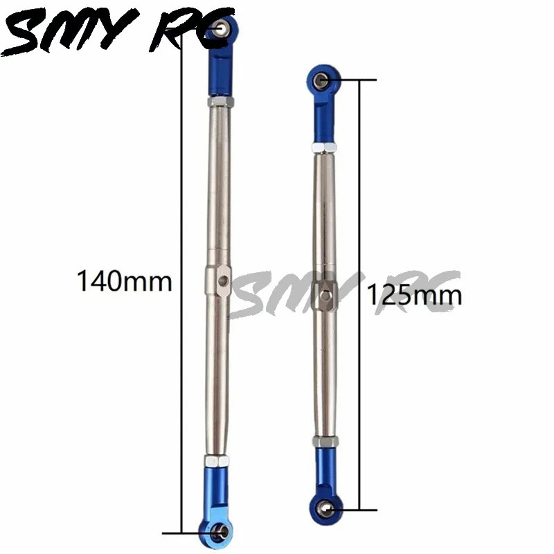 8 szt. Metalowego popychacz napinacza łączników pręt łączący 519 x 5338R do 1/10 Traxxas Summit Revo E-Revo 2.0 części do ulepszenia samochodów